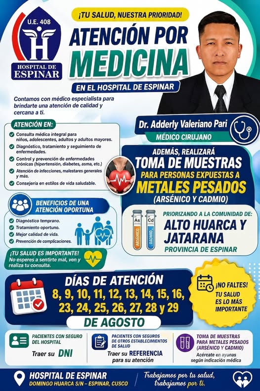 🔹 ¡TU SALUD, NUESTRA PRIORIDAD! 🔹