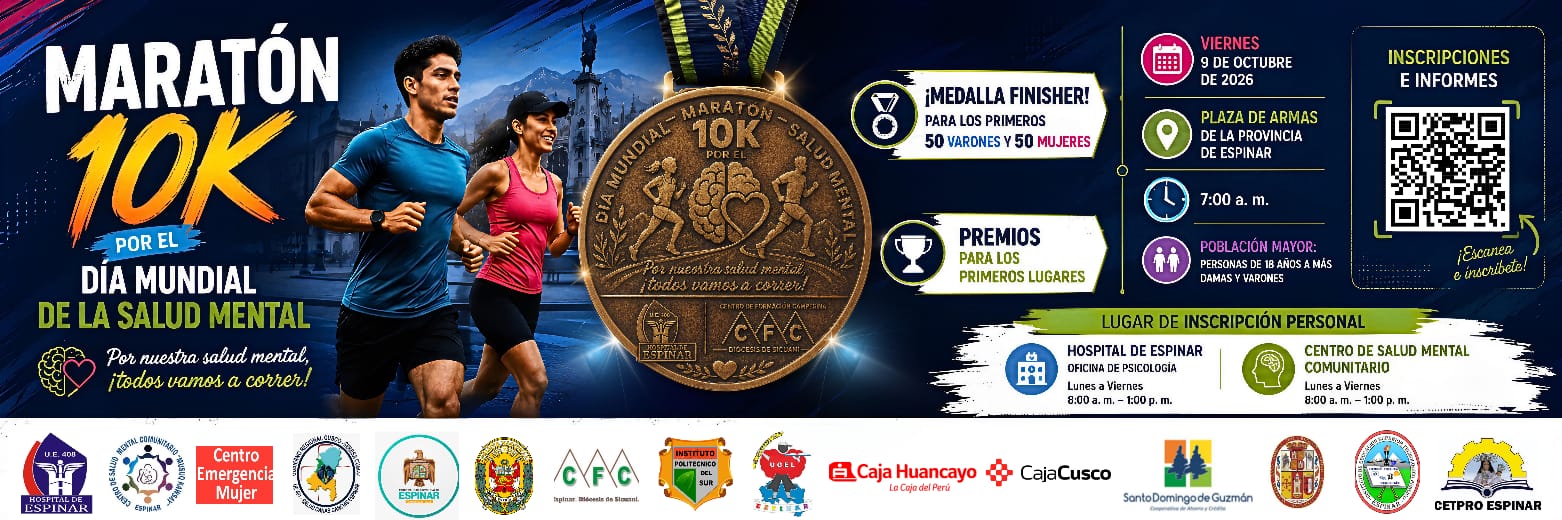 🏃‍♀️🏃‍♂️ ¡ESPINAR SE MUEVE POR LA SALUD MENTAL! 🧠💚
