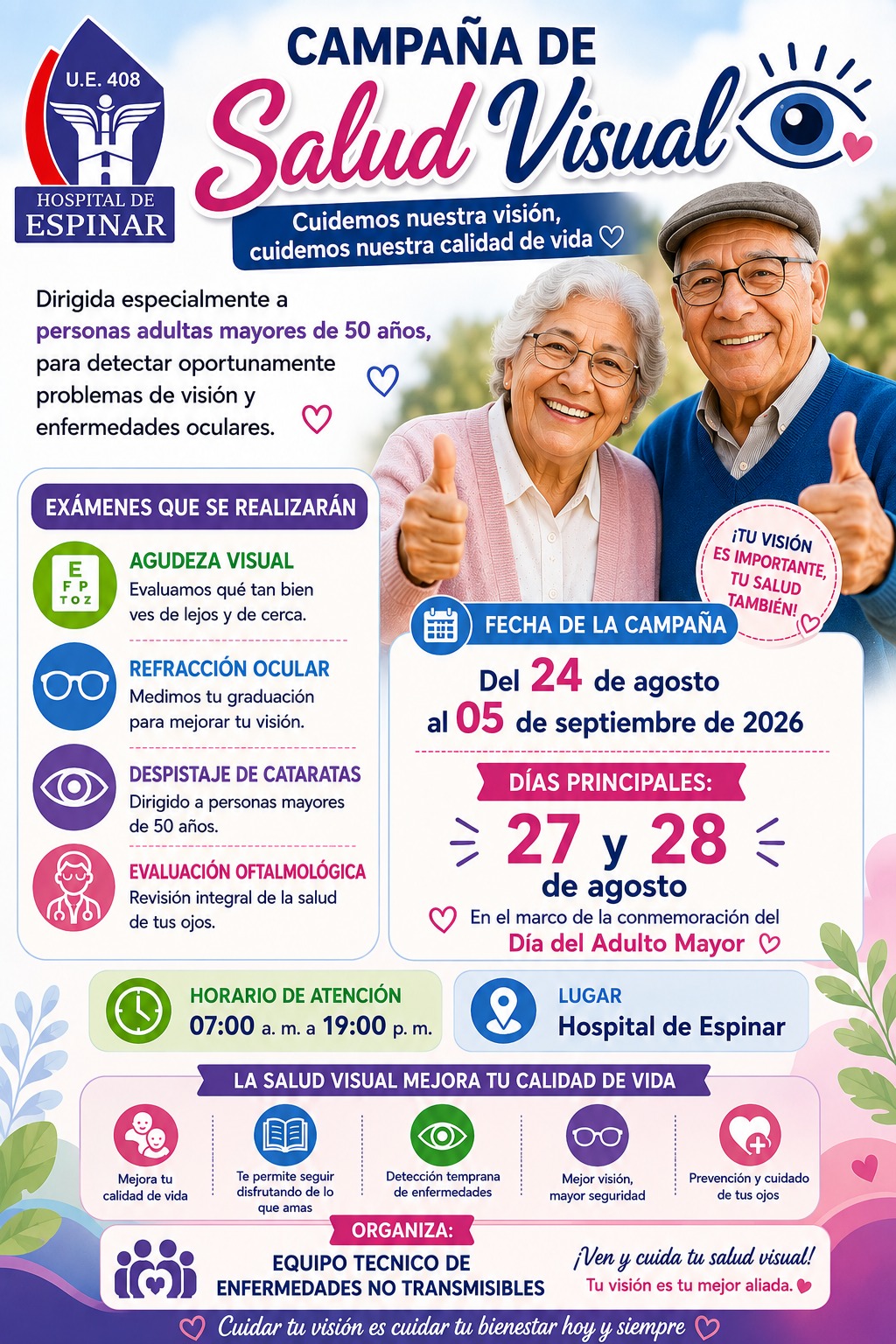 🏥 Hospital de Espinar lanza Campaña de Salud Visual para adultos mayores